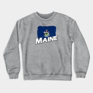 Maine flag Crewneck Sweatshirt